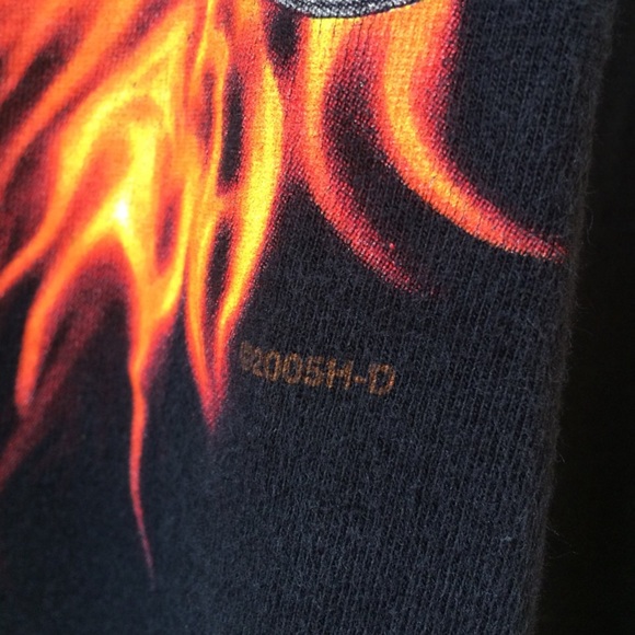 Harley Davidson Flaming Eagle Santa Barbara Tshirt - Picture 5 of 7